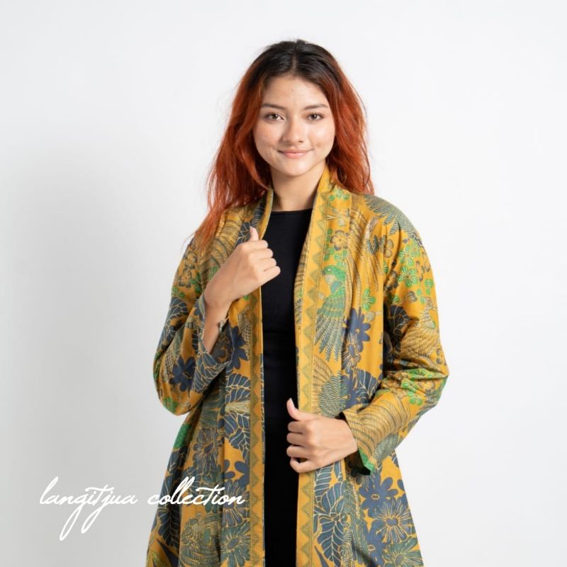 OUTER BATIK BAJU KERJA CARDIGAN SIMPLE | LANGITJUA BATIK SOLO