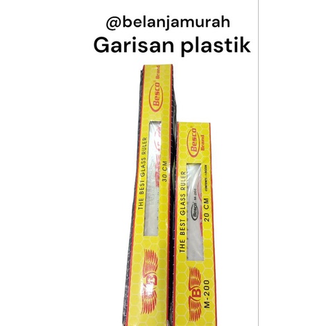 

Garisan Plastik | Penggaris Besco 20cm-30cm