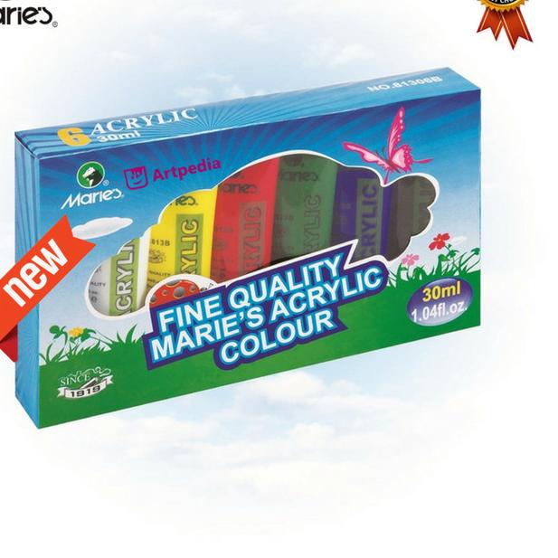

Maries Acrylic Color Fine Quality Set 6 / Cat Akrilik Maries 81306B