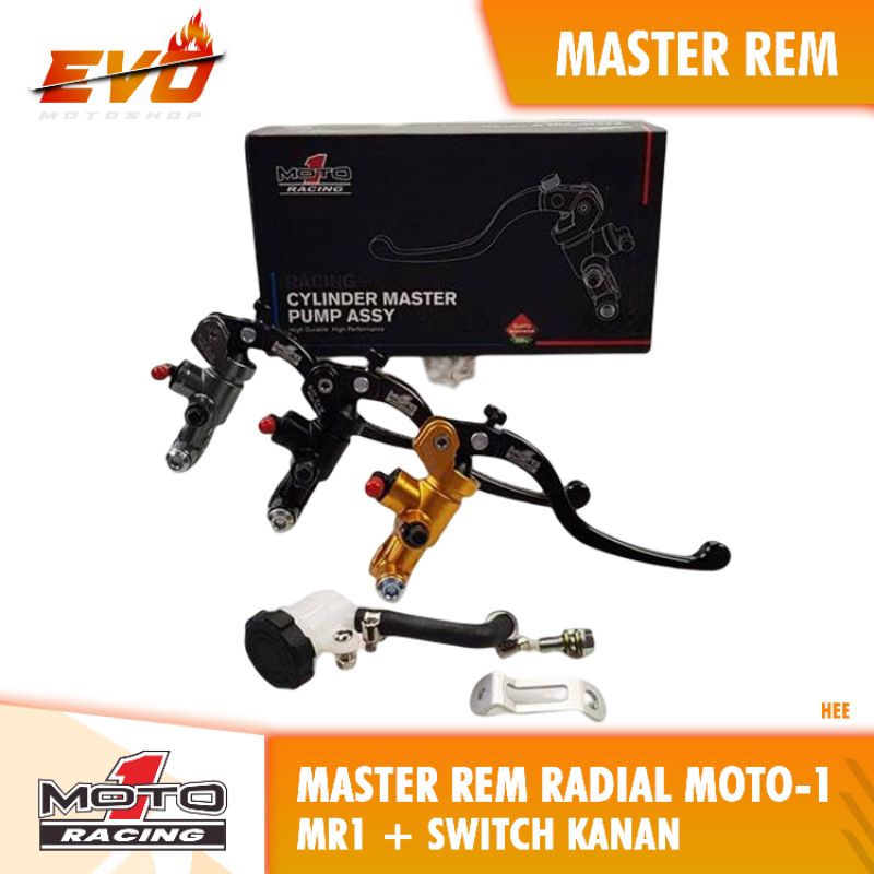 MASTER REM MOTO 1 RADIAL MR1+SWITCH REM KANAN