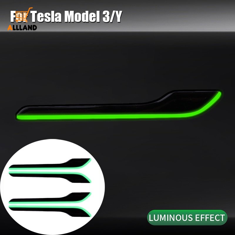 4pcs / Set Stiker Pelindung Gagang Pintu Mobil Tahan Air Anti Gores Untuk Tesla Model 3