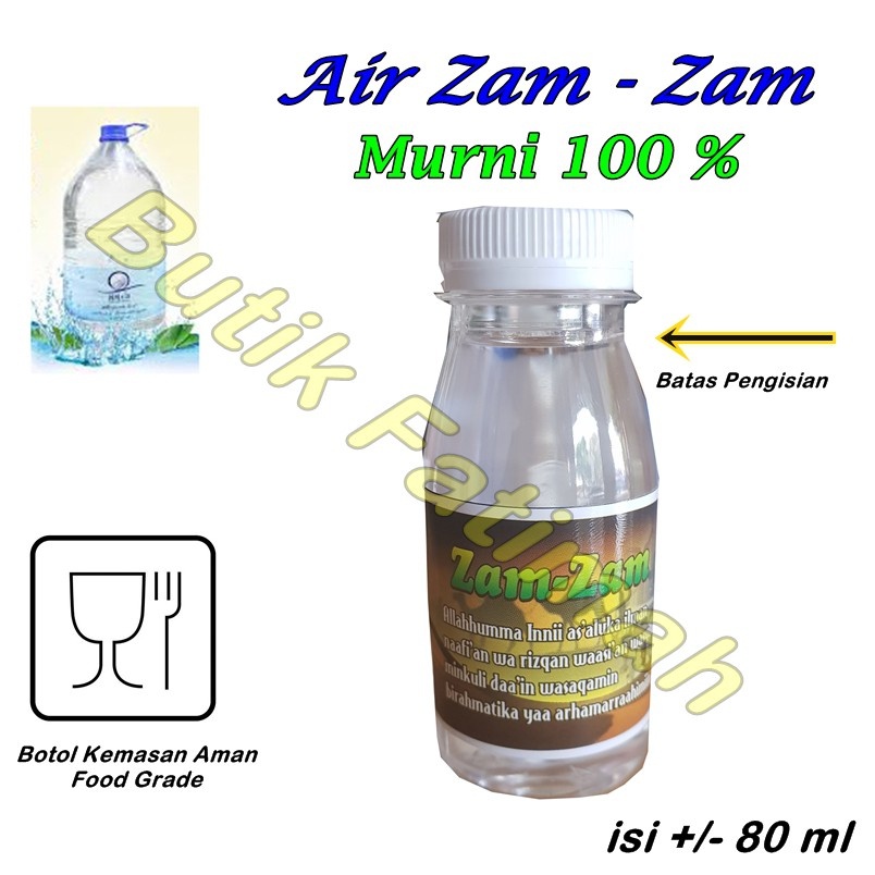 

READY STOK Air Zam Zam Murni / ZamZam Asli Kemasan 80 ml