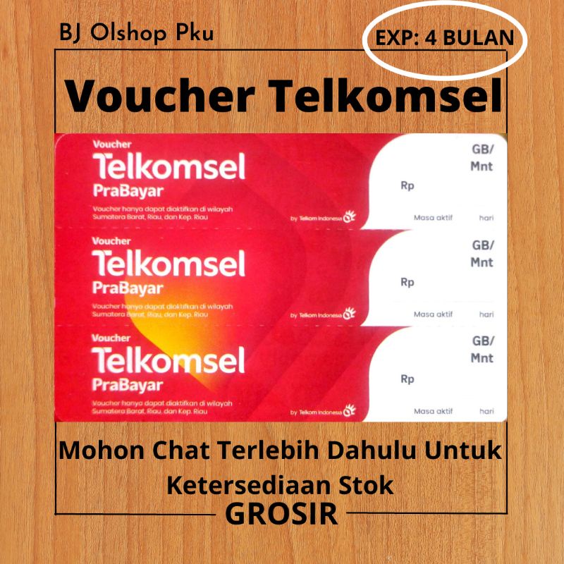 VOUCHER TELKOMSEL ZONA 1 GROSIR RIAU/KEPRI/SUMBAR