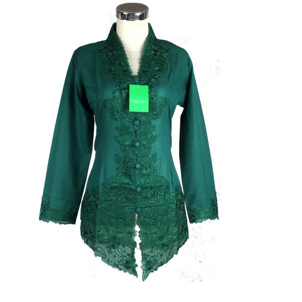 Kebaya Bordir Hijau Botol 668 - S