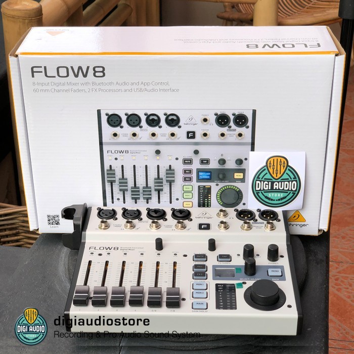 Digital Audio Mixer Behringer Flow8 Bluetooth & Usb Audio Interface #Original