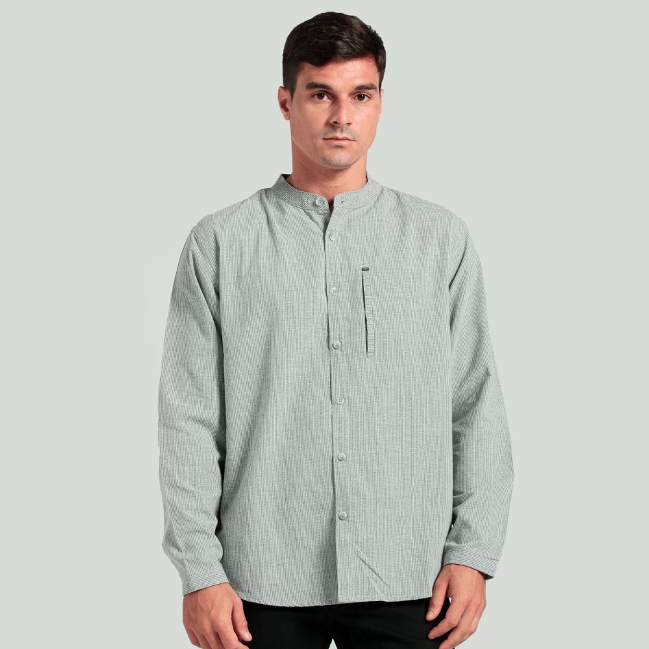 BAJU KOKO LENGAN PANJANG MGEE AUTUS C045 - GREY