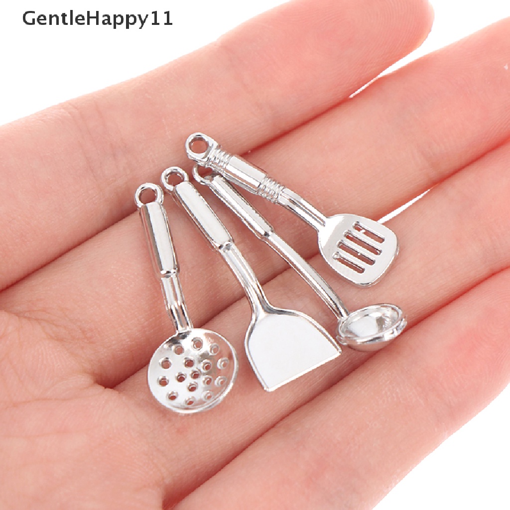 Gentlehappy 5Pcs/set 1: 12rumah Boneka Dapur Miniatur Peralatan Masak Alat Aksesoris Rumah Boneka id