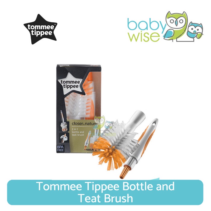 Tommee Tippee Bottle And Teat Brush - Sikat Botol Dan Dot Bayi Sikat Cuci Botol