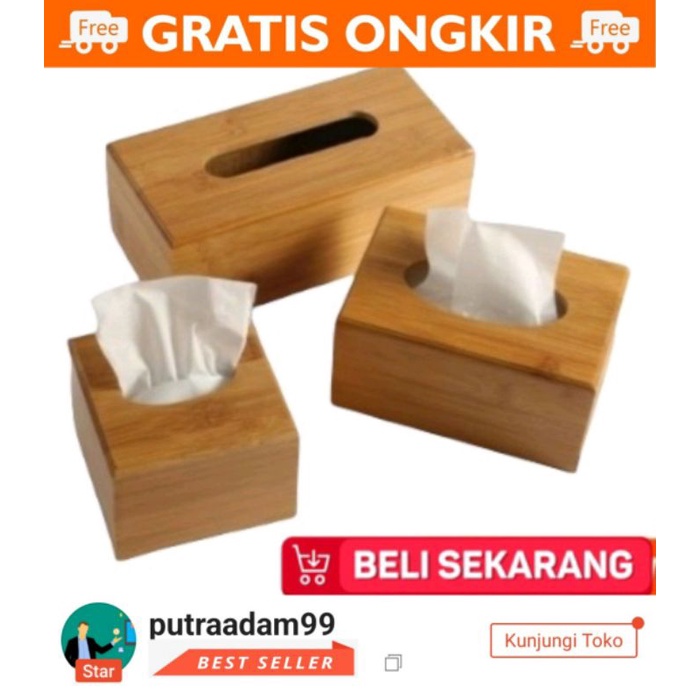 Tempat tisu / kotak tisu kayu / box tisu / box tiau minimalis