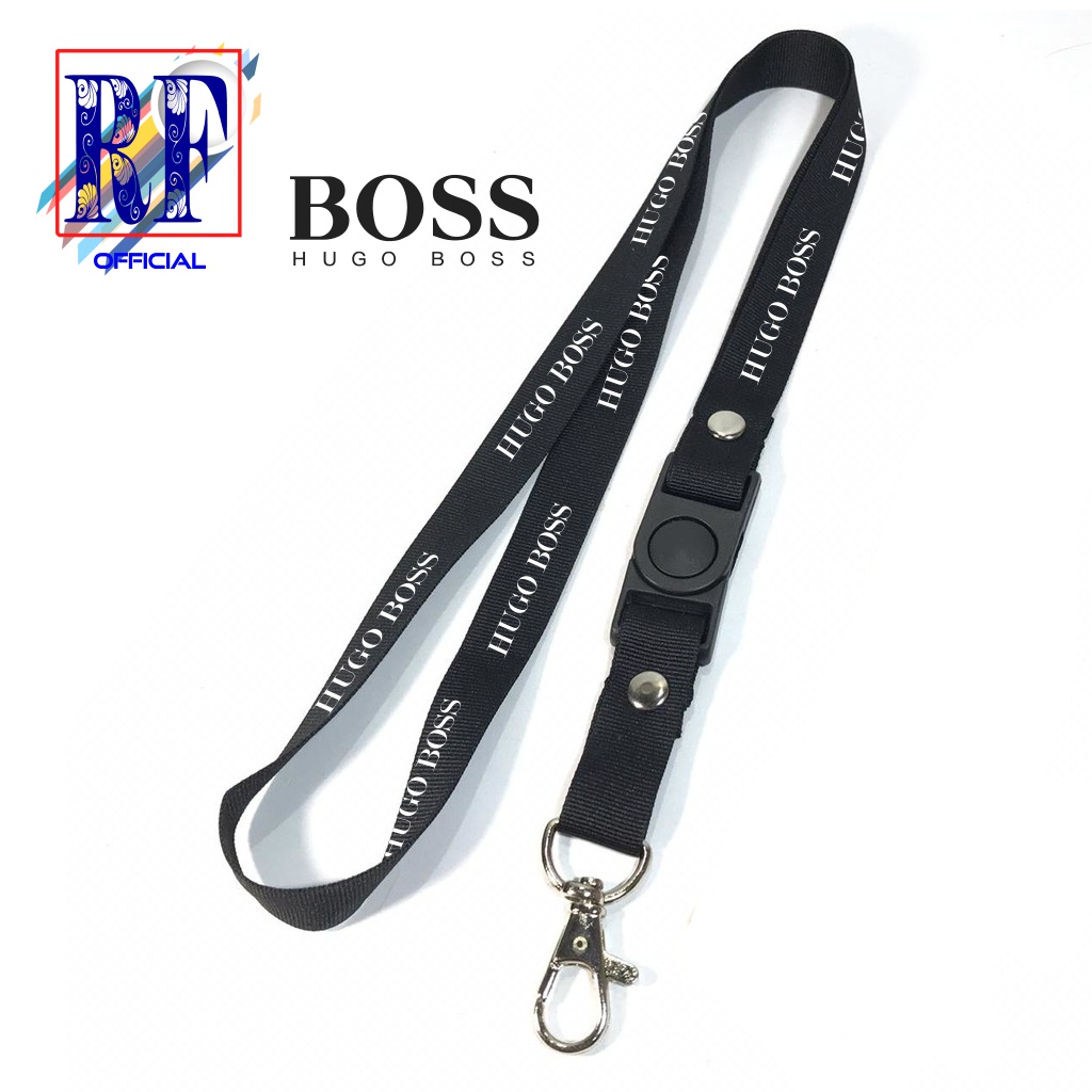 

TALI LANYARD HUGO BOSS LOGO gantungan id card gantungan kunci gantungan hp best seller