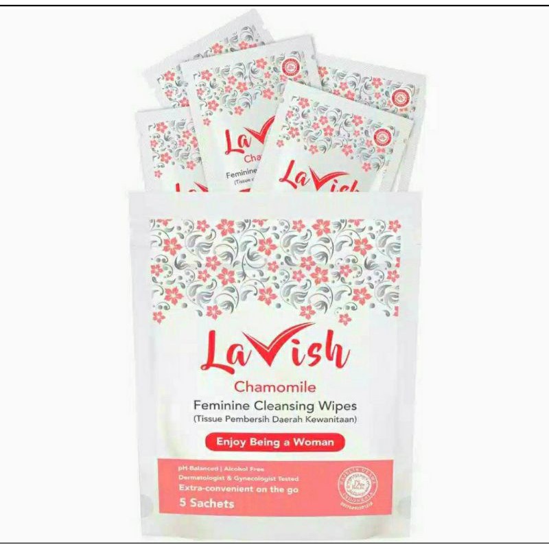 LAVISH Tisu Kewanitaan per Pack isi 5