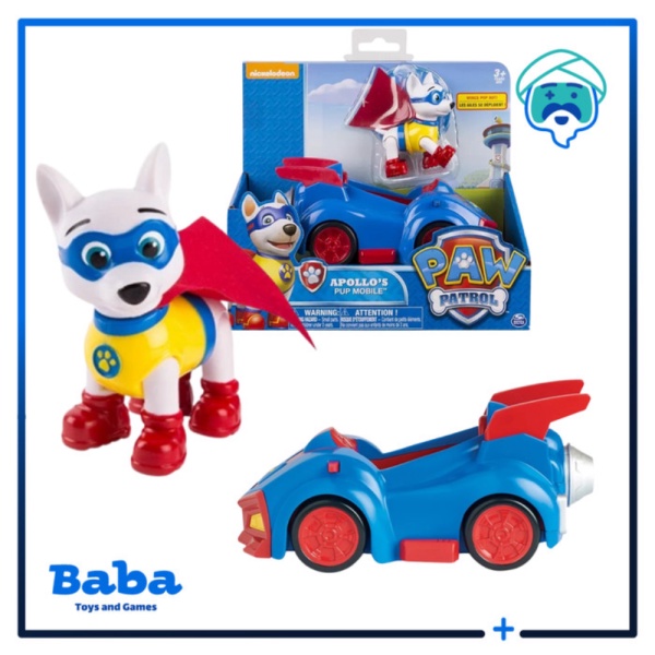 

Promo Paw Patrol Apollo's Apollo Pup Mobile Figure Set Mobil Original Limited
