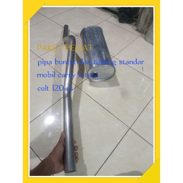 knalpot standar mobil dan pipa buntut mobil colt 120 ss,carry futura