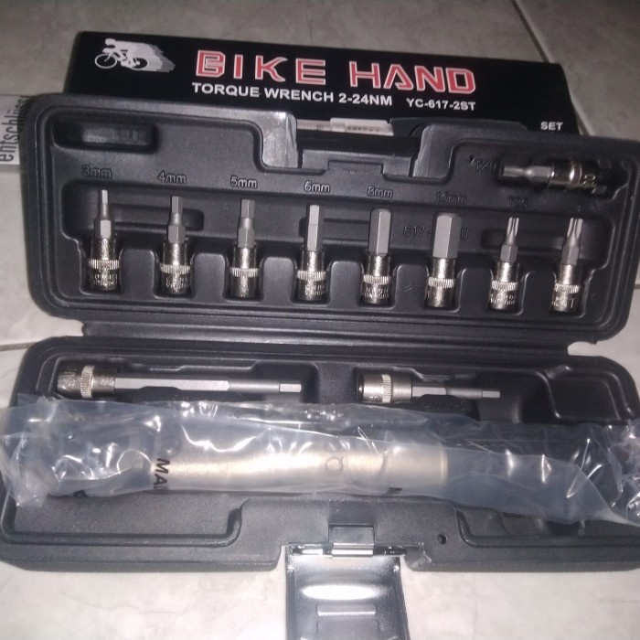 Kunci Torsi sepeda Bike Hand 2-24 Nm Torque Wrench set YC 617 2ST