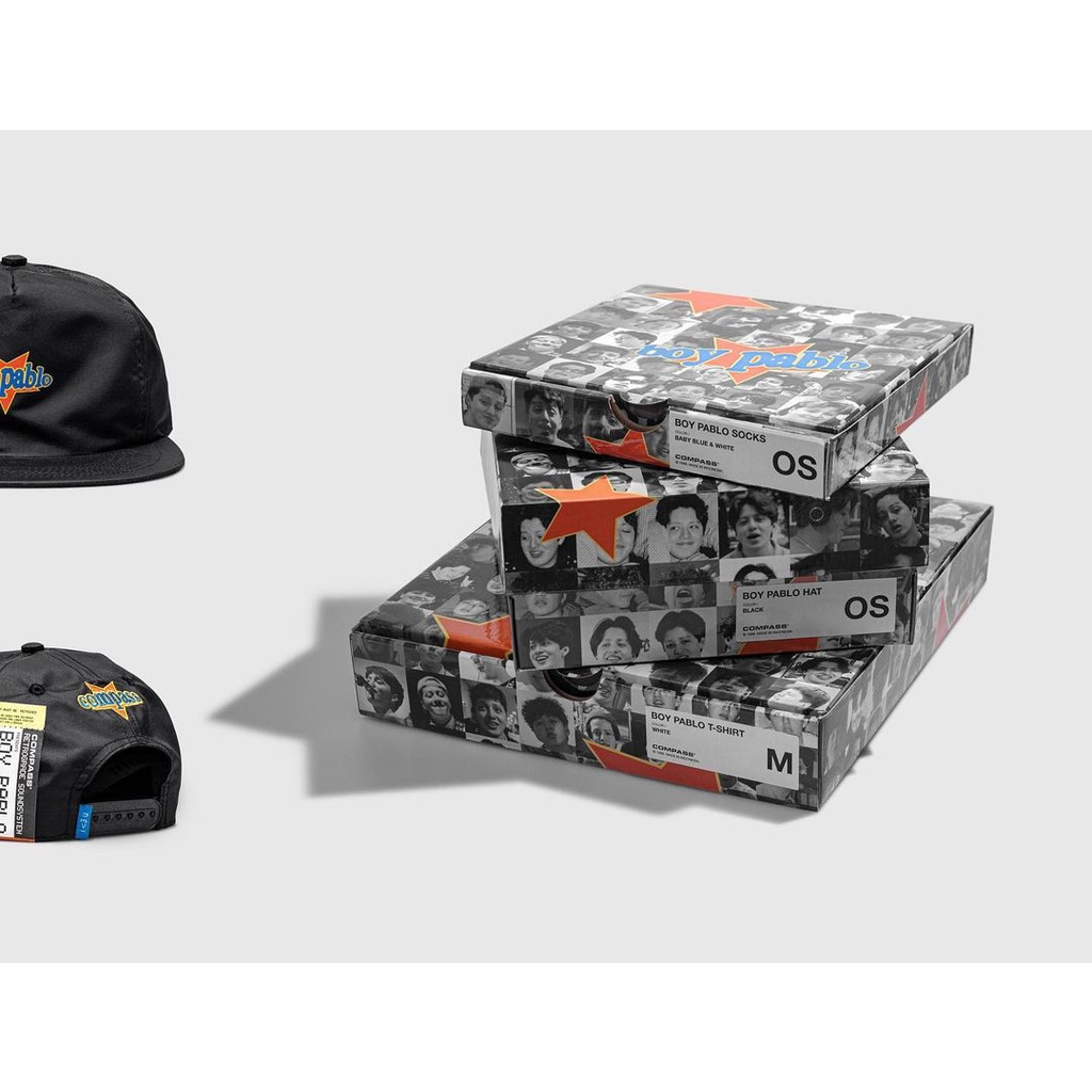 Apparel Compass x Boy Pablo (BACA DESKRIPSI)  (T-SHIRT/SOCKS/BEANIE/HAT)