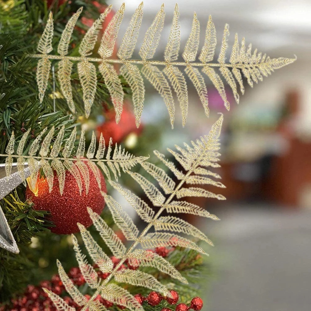 Ornamen Daun Pohon Natal Buatan Untuk Dekorasi