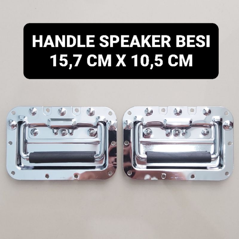 (2 BIJI) Handle Salon Besi Besar 15,7 CM X 10,5 CM Pegangan Hardcase Speaker