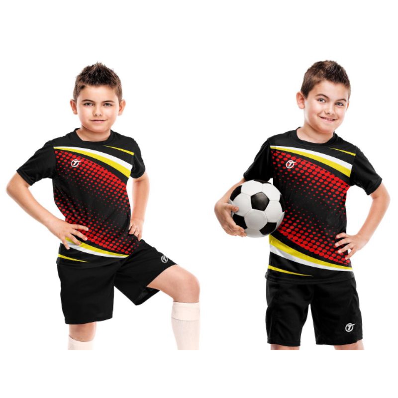 KAOS BOLA ANAK PAKE NAMA DAN NOMOR/JERSEY BOLA ANAK SABLON NAMA DAN NOMOR