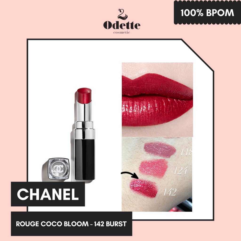 Jual ODETTE COSMETIC CHANEL Rouge Coco Bloom - 142 Burst | Shopee Indonesia