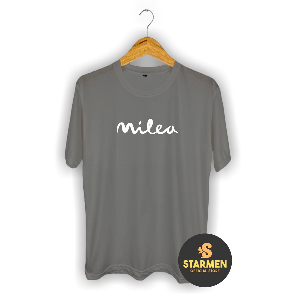 Kaos Distro Pria T-Shirt Motif Kata Kata MILEA