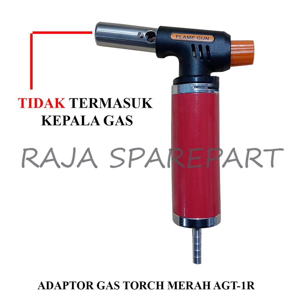 ADAPTOR GAS TORCH MERAH / SAMBUNGAN GAS TORCH KE ELPIGI AGT-1R (BELUM TERMASUK KEPALA LAS)