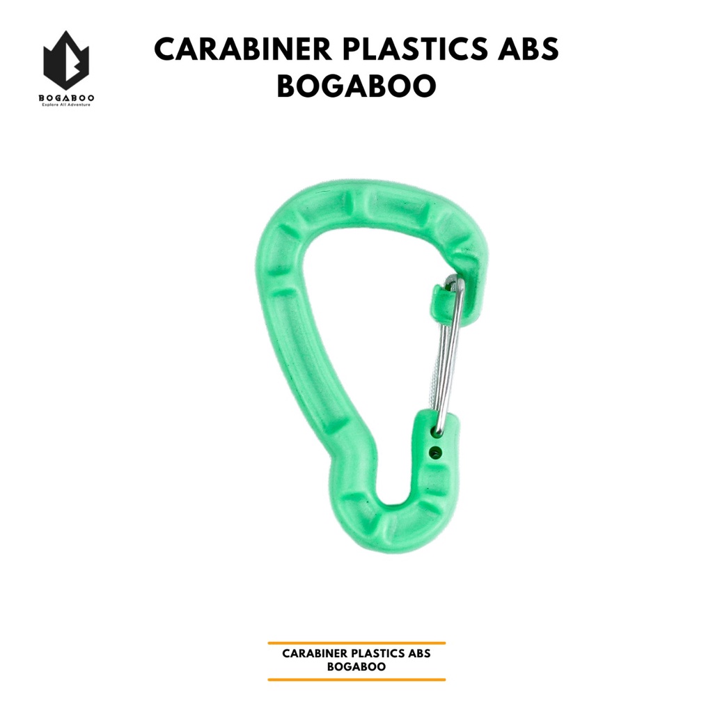 Karabiner BOGABOO  Accessoris isi 12 pcs - Karabiner - carrabiner platics ABS - carabiner gantungan Kunci