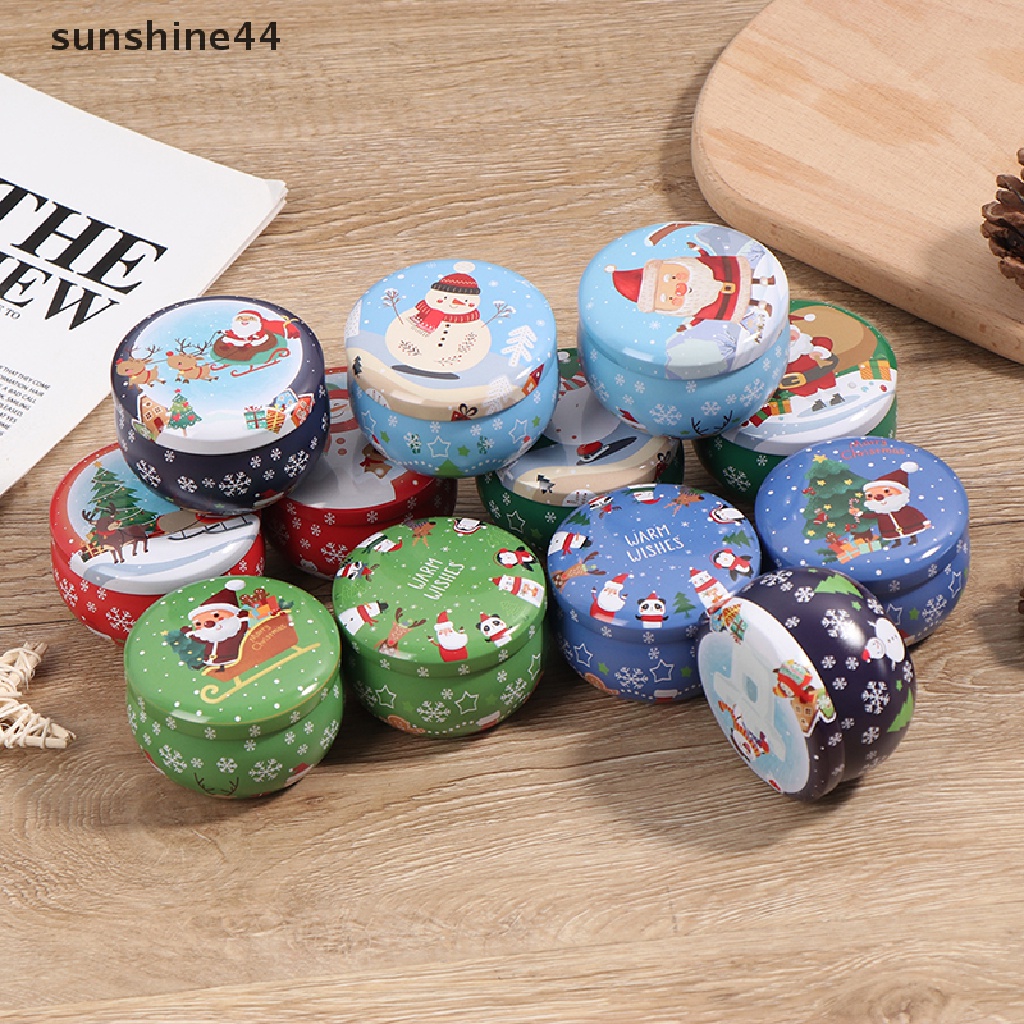 Sunshine Kotak Permen / Perhiasan mini 2.2OZ Motif Natal