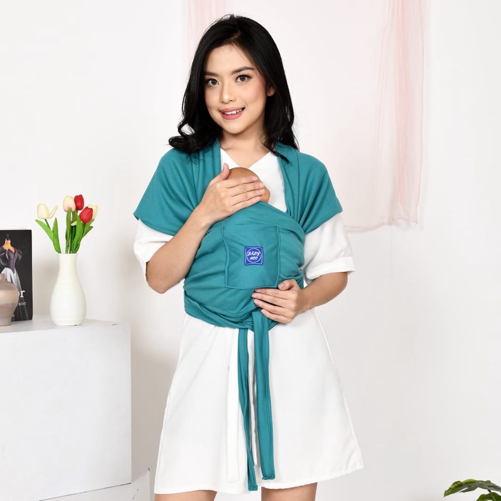 GENDONGAN BAYI GEOS ORIGINAL 3IN1 NAGITA SLAVINA M SHAPE DEPAN KANGGURU INSTAN BABY WRAP