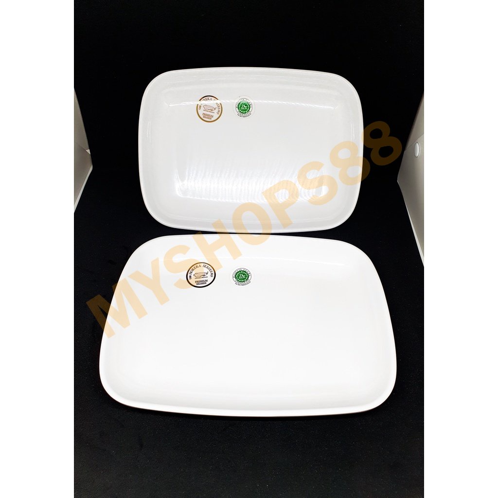 P8310 Piring Kotak Dalam 10 Inch Horeka Style Glossy Golden Dragon