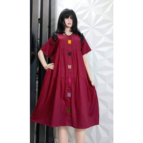 DASTER CANDA SUSUN//RAYON TWILL//MODEL DADA VARIASI WARNA
