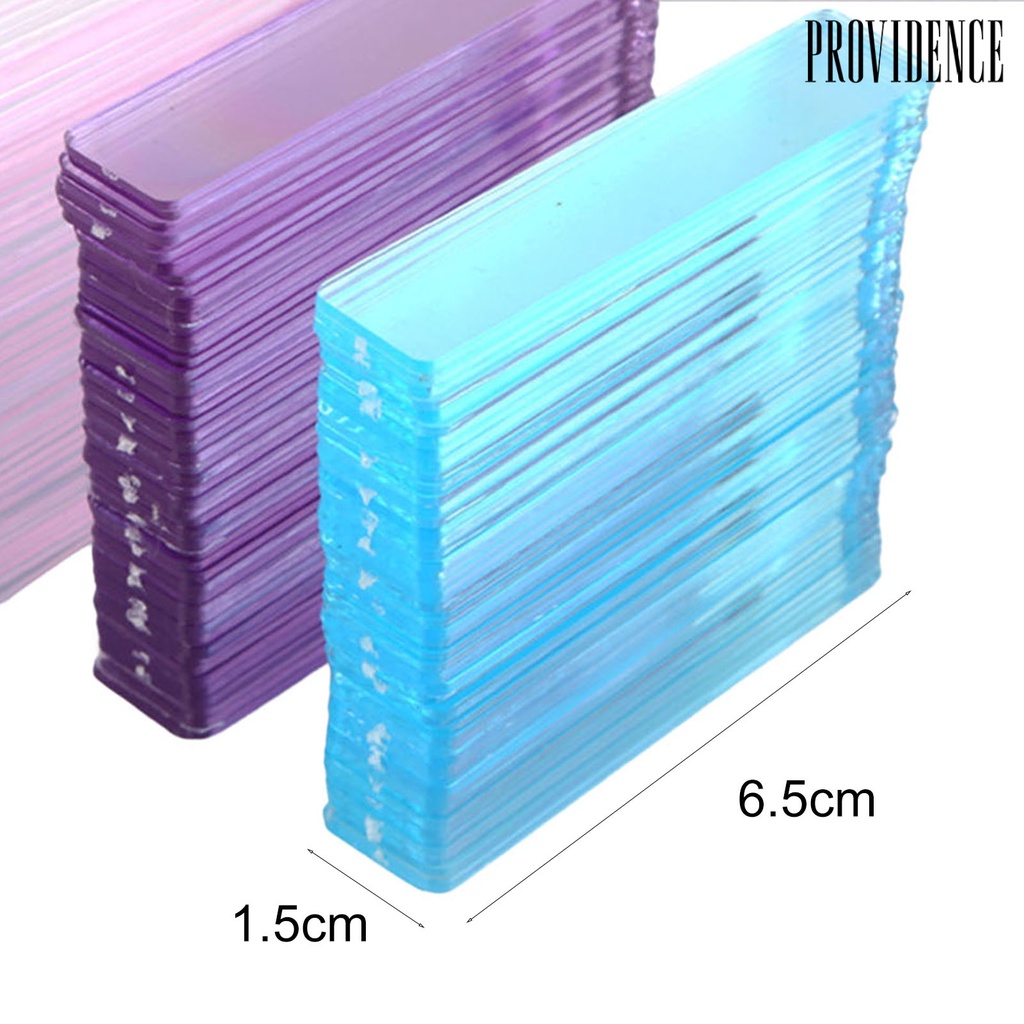 Providence 50Pcs / Set Stand Display Kuku Palsu Akrilik Ultra Ringan Untuk Nail Art / Salon