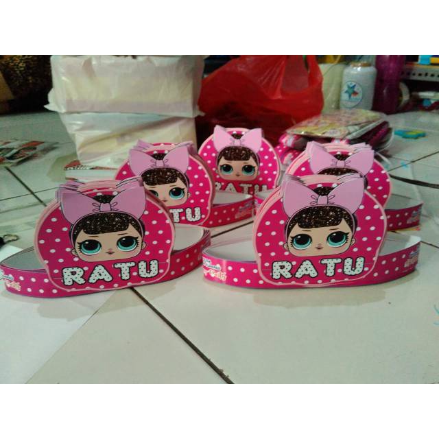 Topi Ultah Ulang Tahun Topi Custom Superman LOL Custom Desain Bisa Apa Saja Murah