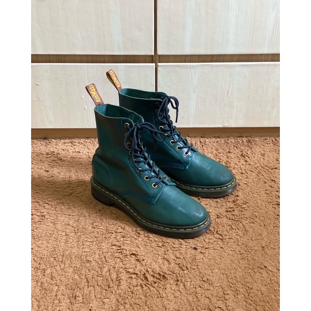 Docmart Dr Martens Original 1460 Pascal Green Smooth  size 5uk(38-39) MADE IN THAILAND cakep bgt