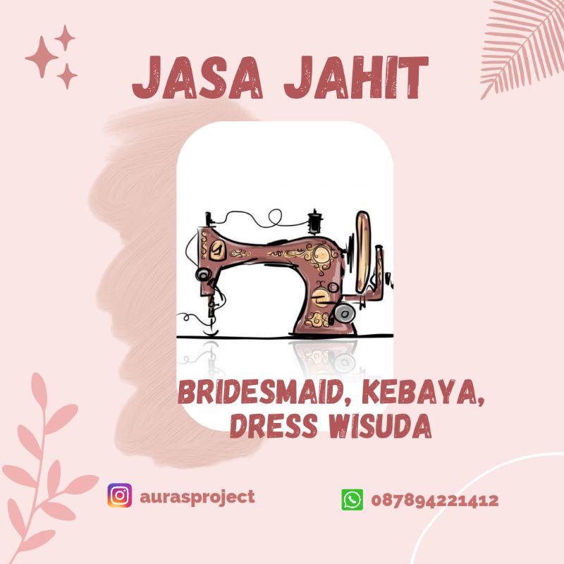 Jasa Jahit bridesmaid, Dress , kebaya, Baju Wisuda