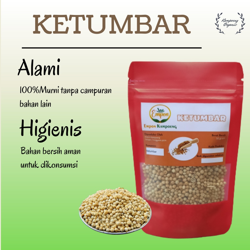 

Bumbu Dapur Rempah Ketumbar Utuh Kering Organik Asli Bahan Makanan Masak Masakan Pokok Alami Murni Penyedap Rasa Non msg