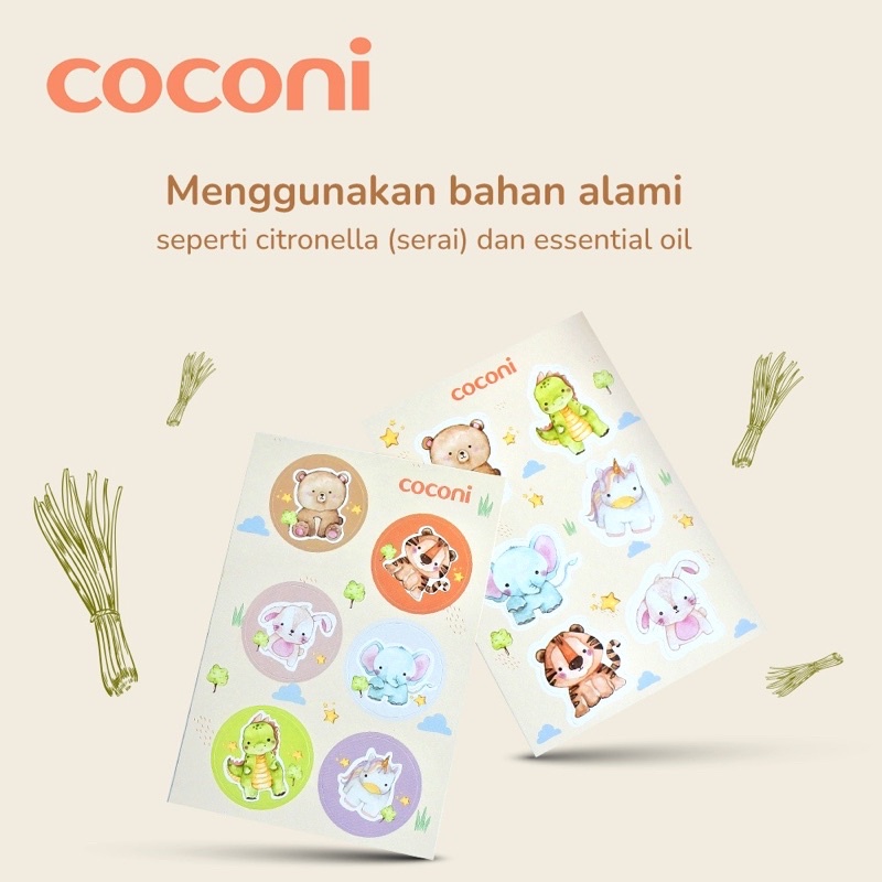 Coconi Mosquito Repellent Patch / Stiker Anti Nyamuk