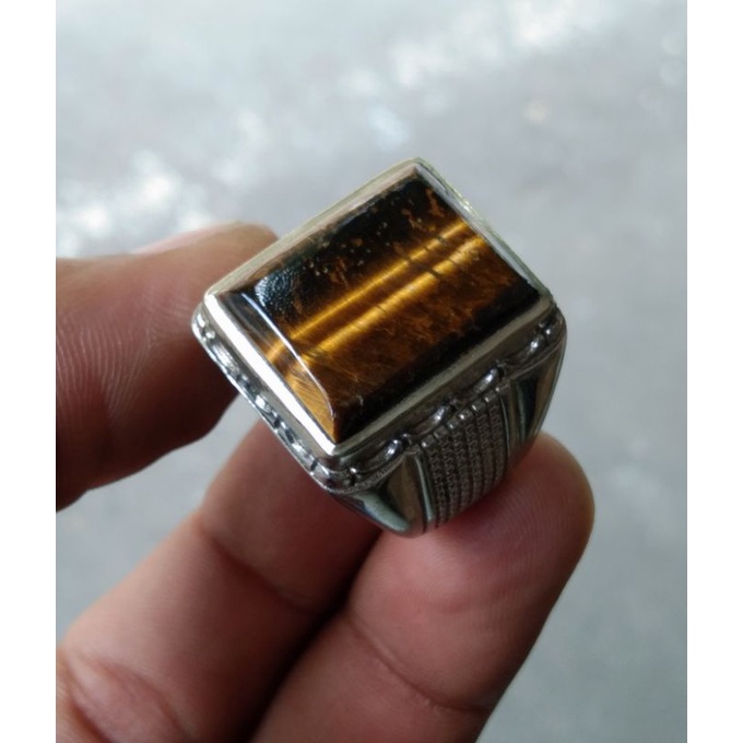 Batu Cincin Tiger Eye Antik