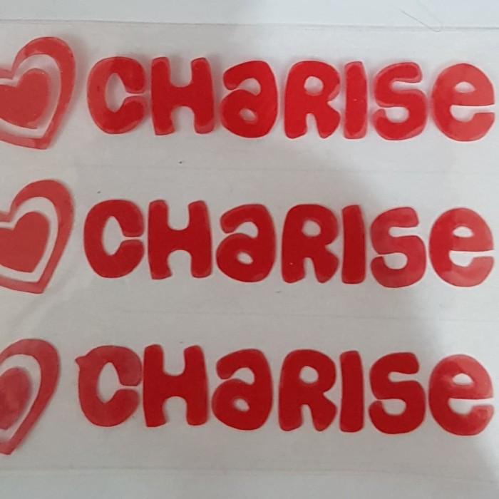 

Label Nama Khusus Baju Model Cutting Sticker Bahan Seperti Sablon 042