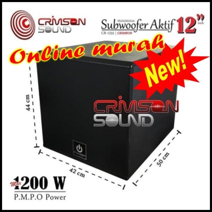 Subwoofer Aktif Crimson Cr1255 Cr 1255 12 Inch Original