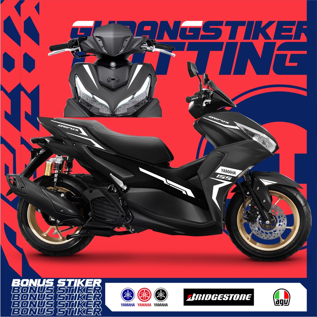 STRIPING CUTTING YAMAHA AEROX NEW 155 STICKER LIS AEROX STIKER AKSESORIS SEPEDA MOTOR