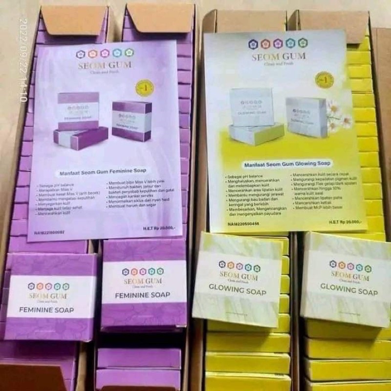 GRATIS ONGKIR 2 varian{instant COD Medan Termurah}BPOM SEOM GUM GLOWING SOAP / SABUN SEOM GUM GLOWING MULTIFUNGSI ORI BPOM HALAL