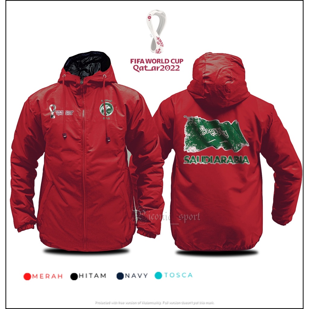 JAKET BOLA FIFA WORLD CUP QATAR 2022 TIM NASIONAL SAUDI