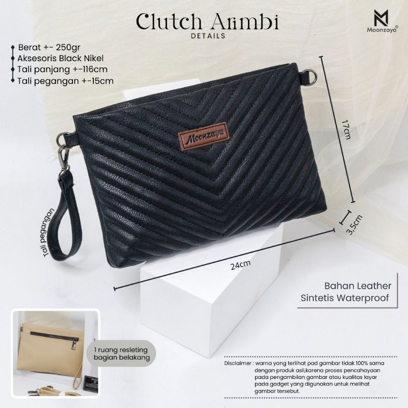 MOONZAYA - ready siap kirim ARIMBI Clutch Original by Moonzaya