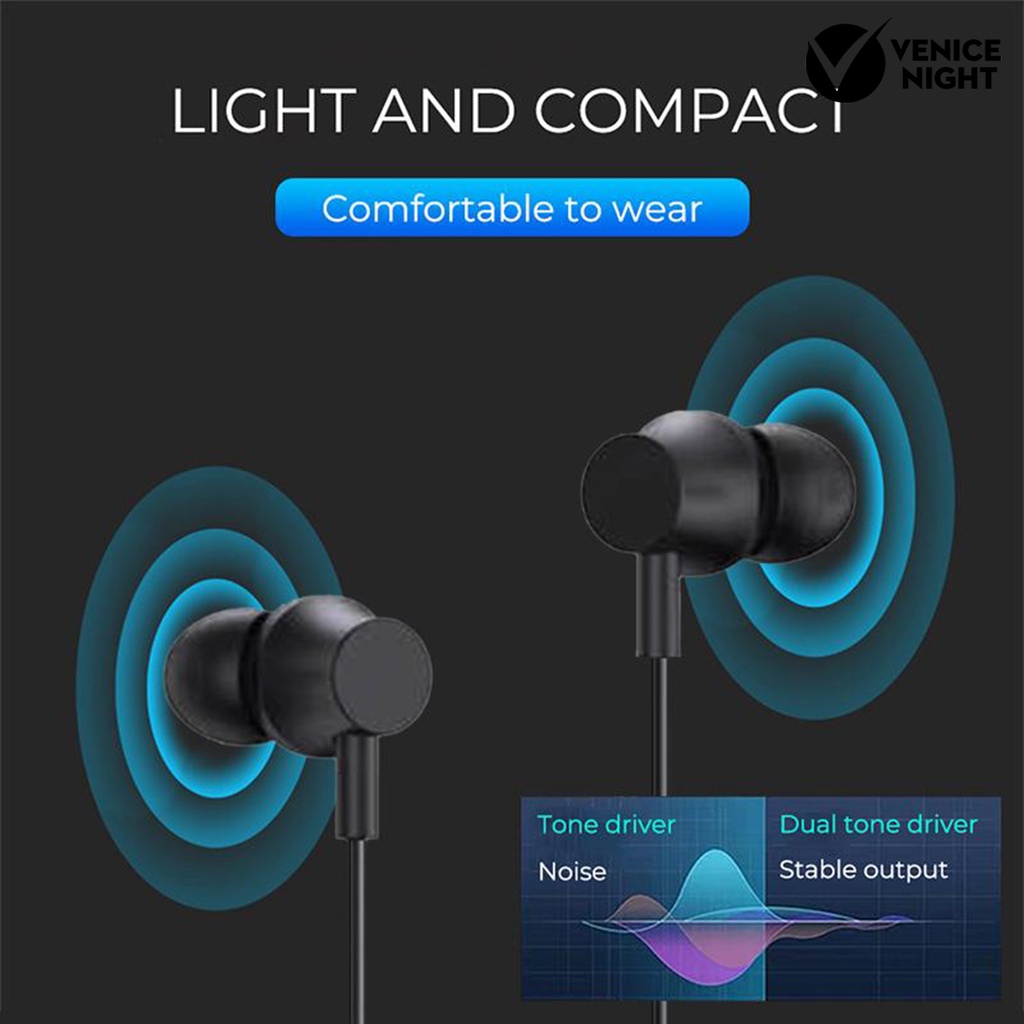 (VNEP) (Berkabel) Headphone QF320 Peredam Kebisingan Mainkan Game Ponsel Nyaman Sport Earphone Aksesoris Telepon untuk Lenovo