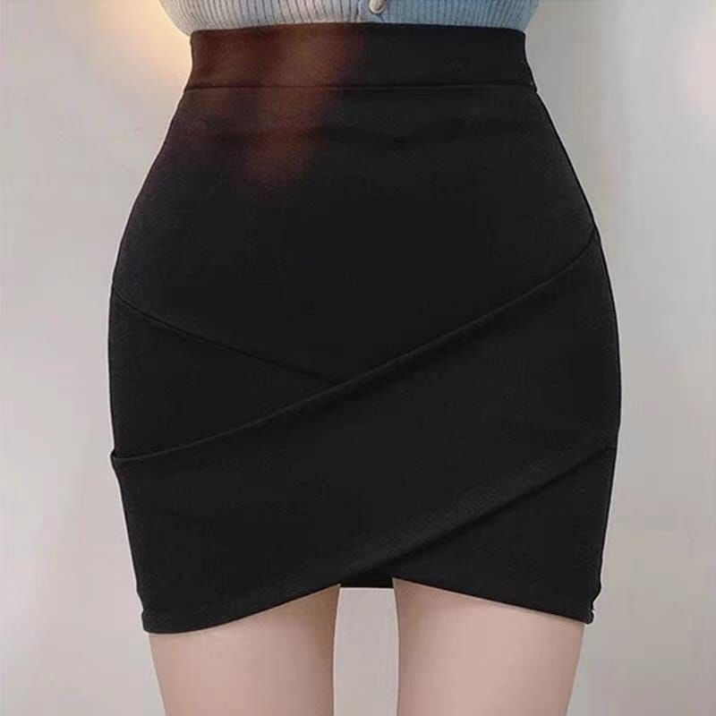 Rok Mini X Skrit Bodycone korean style Casual