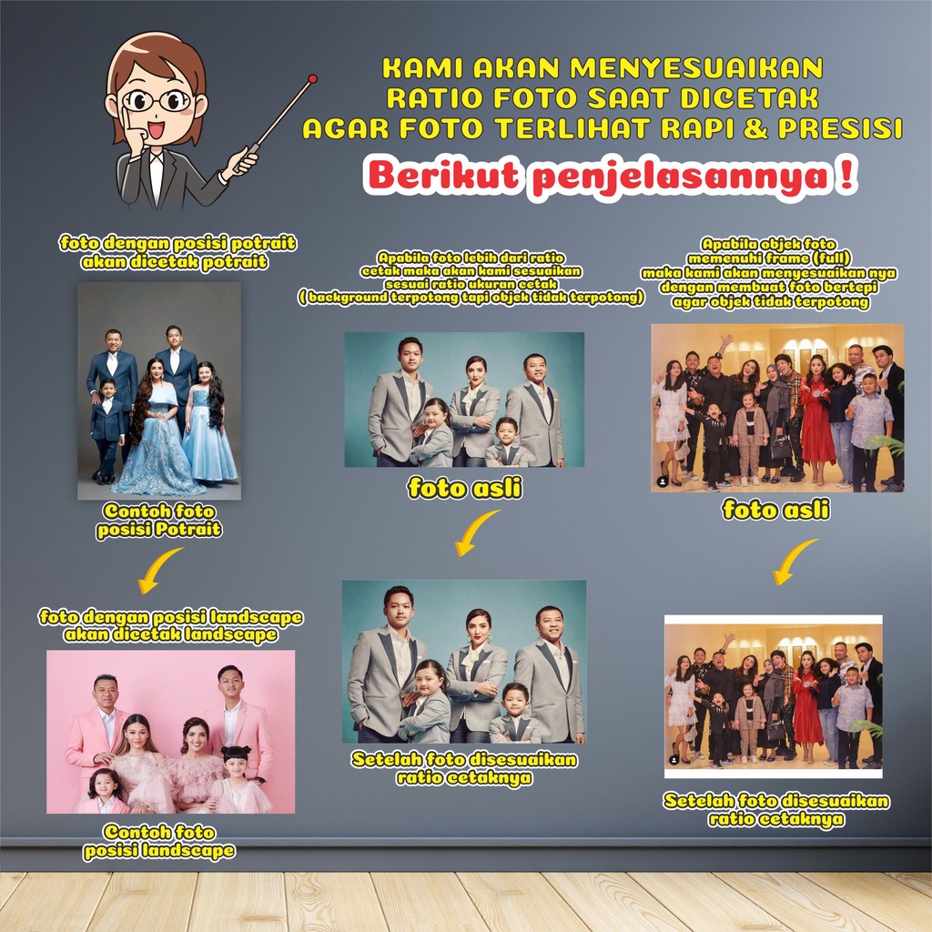 WALLDECOR FOTO, HIASAN DINDING BISA REQUEST FOTO