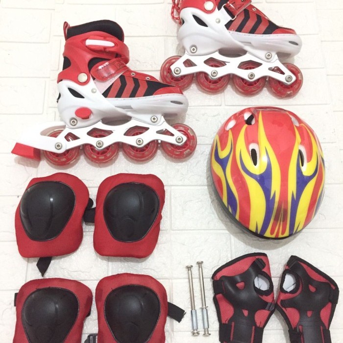 SEPATU RODA FULL SET ANAK PEREMPUAN WARNA PINK / SEPATU RODA FULL SET ANAK BEBAS ONGKIR