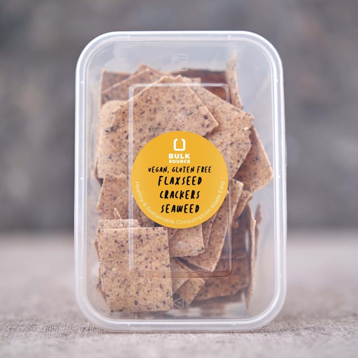 

NEW Superfood Flaxseed Crackers Gluten Free & Vegan - Seaweed