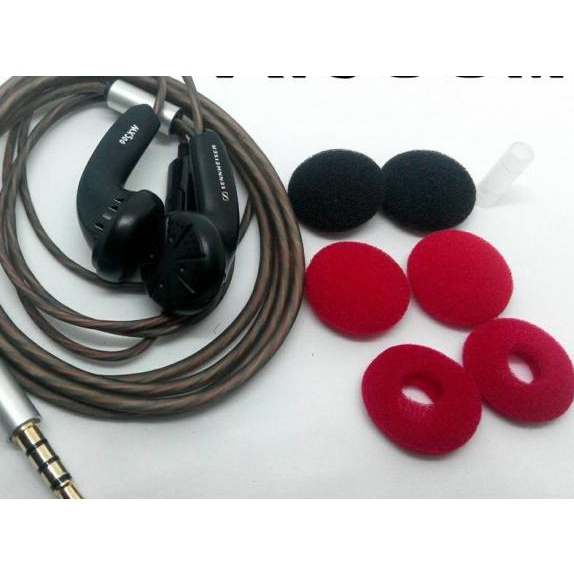 EARBUD MX500 SENNHEISER DIY PLUS MIC ,BASS MANTAP - Hitam