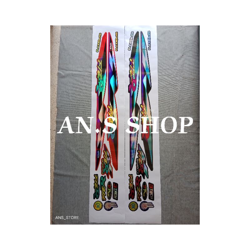 (COD) STICKER STIKER LIS STRIPING VARIASI MOTOR YAMAHA FIZ R TAHUN 1997 1998 HOLOGRAM TERBARU TERKIN